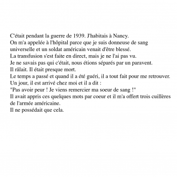 1 texte cuillères